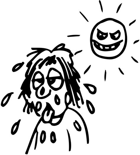 hot clipart black and white.